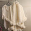 Thickened Knitted Cape With Furry Collar For FallWinter