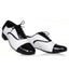 Latin Dance Shoes Men's Leather Black And White International Dancing Shoes