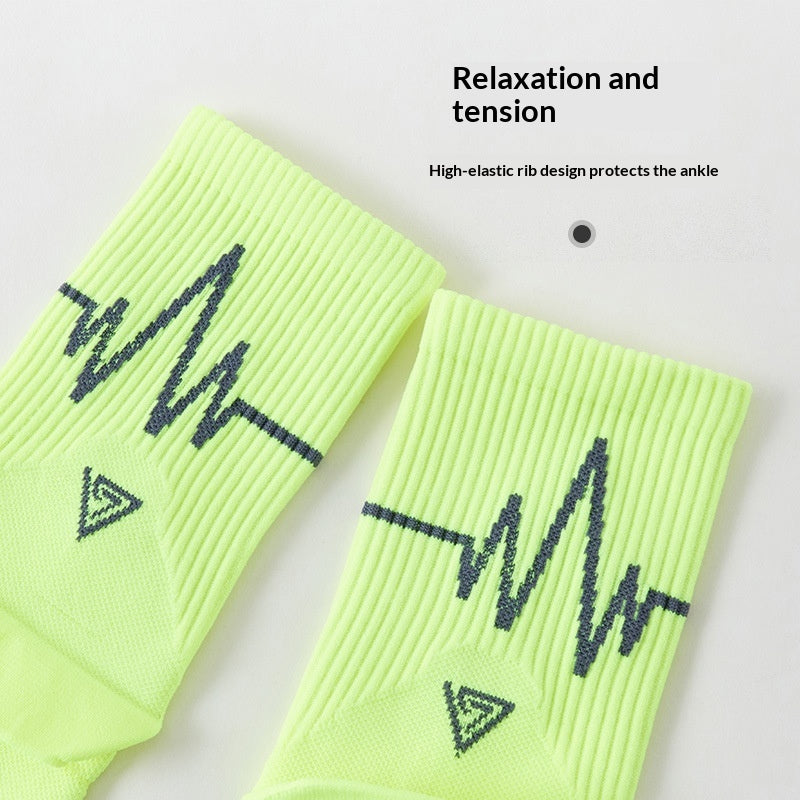 Sweat-wicking Training Running Socks Mid-calf Socks ECG Secondary image