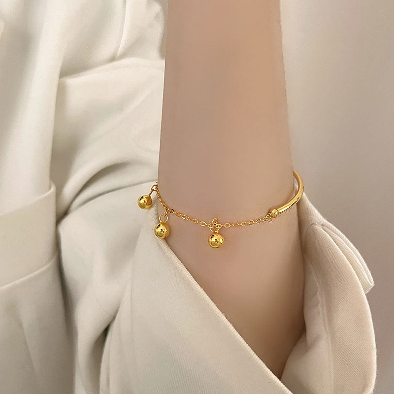 Titanium Steel Ball Lucky Bead Bracelet