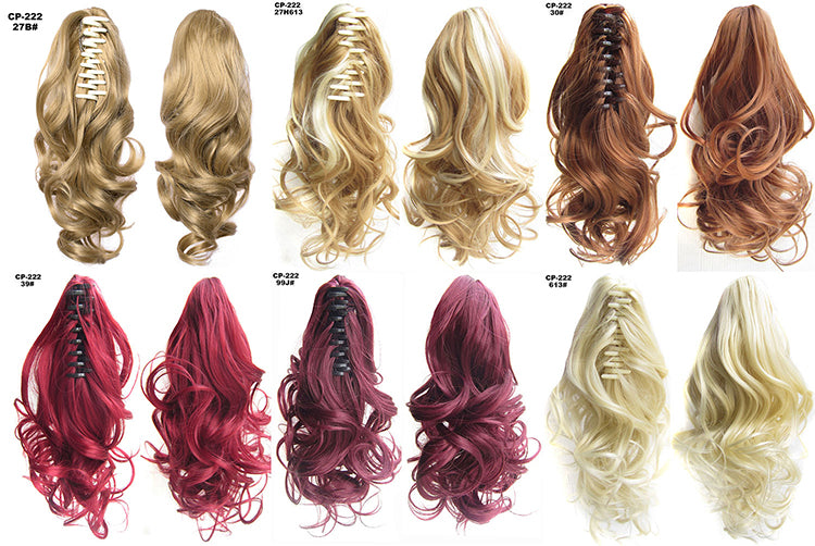 Long Wave Ponytail Wrap Around Ponytail Clip In Hair Headwear Gray Hairpiece Natural Extensions Secondary image