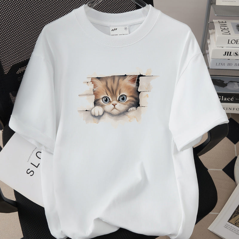 Womens Trendy Stylish Cotton Short-sleeve Top