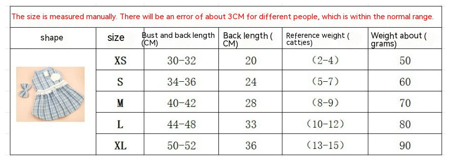 Pet Skirt Cat Fashion Cute Dress