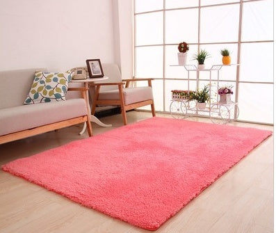 Living Room Rug Area Solid Carpet Fluffy Soft Home Decor White Plush Carpet Bedroom Carpet Kitchen Floor Mats White Rug Tapete Secondary image