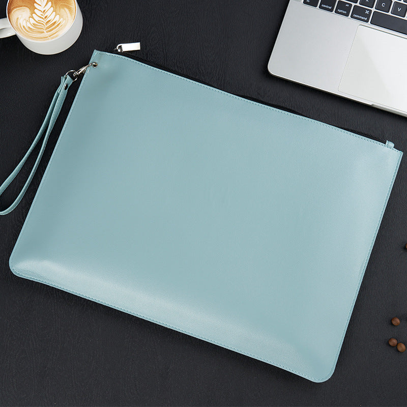 Sleek, High-capacity, Waterproof Leather Organizer For Contracts And Documents