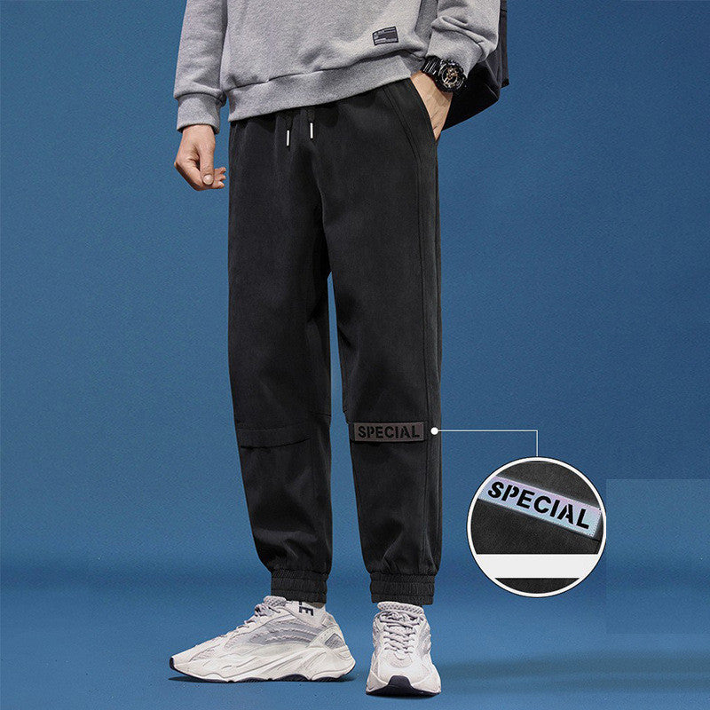 Men's Loose Reflective Beam Foot Athleisure Pants Secondary image