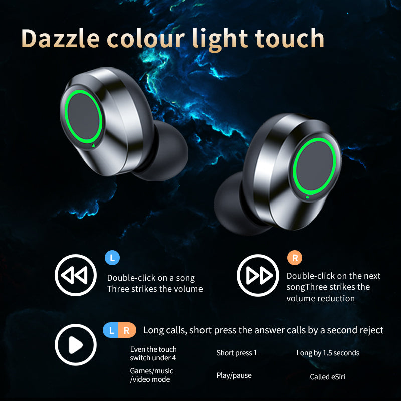 YD03 Wireless Bluetooth-compatible Headset TWS Large Screen Smart Digital Display In Ear Breathing Light Secondary image