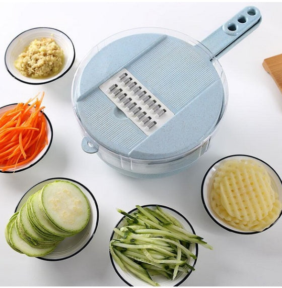 8 In 1 Mandoline Slicer Vegetable Slicer Potato Peeler Carrot Onion Grater With Strainer Vegetable Cutter Kitchen Accessories Main image