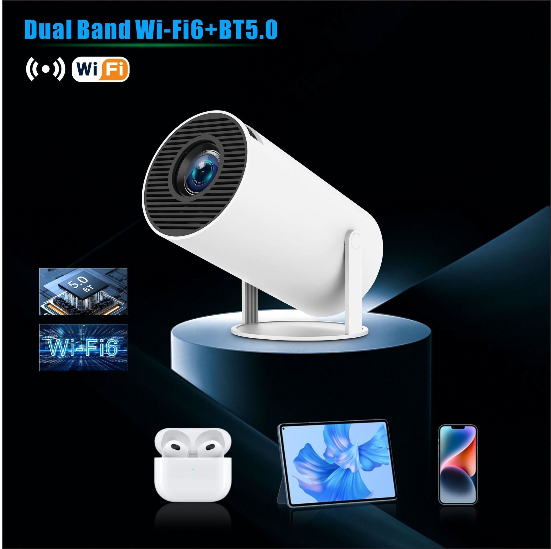 HY300 Pro Projector Home Theater Entertainment Portable Small Projector Secondary image