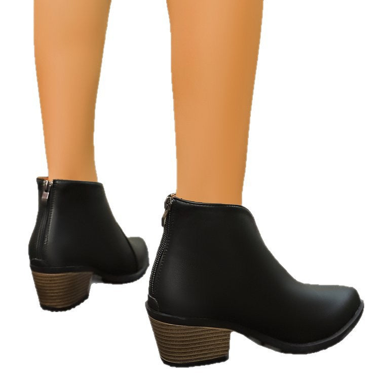 Womens Boots With A Back Zipper Secondary image