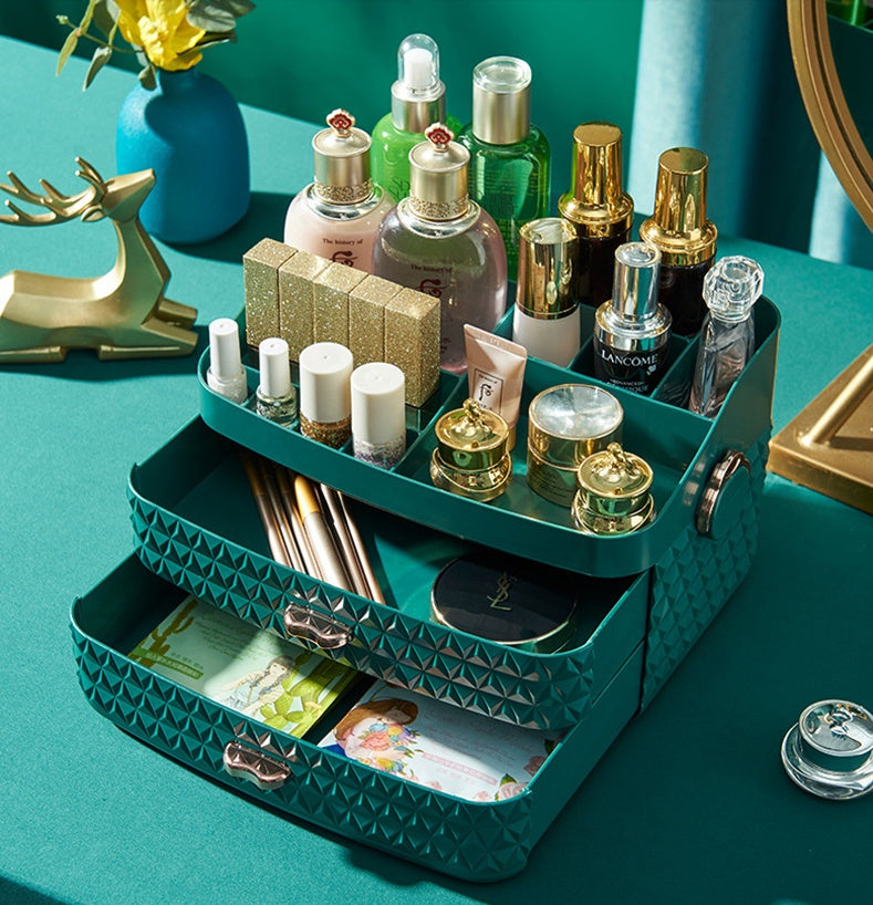 Desktop dustproof cosmetics storage box Main image