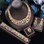 Exaggerated Necklace And Earring Wedding Set, Luxurious And Fashionable