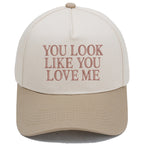 Embroidered Color-Block Casual Baseball Cap For Men And Women