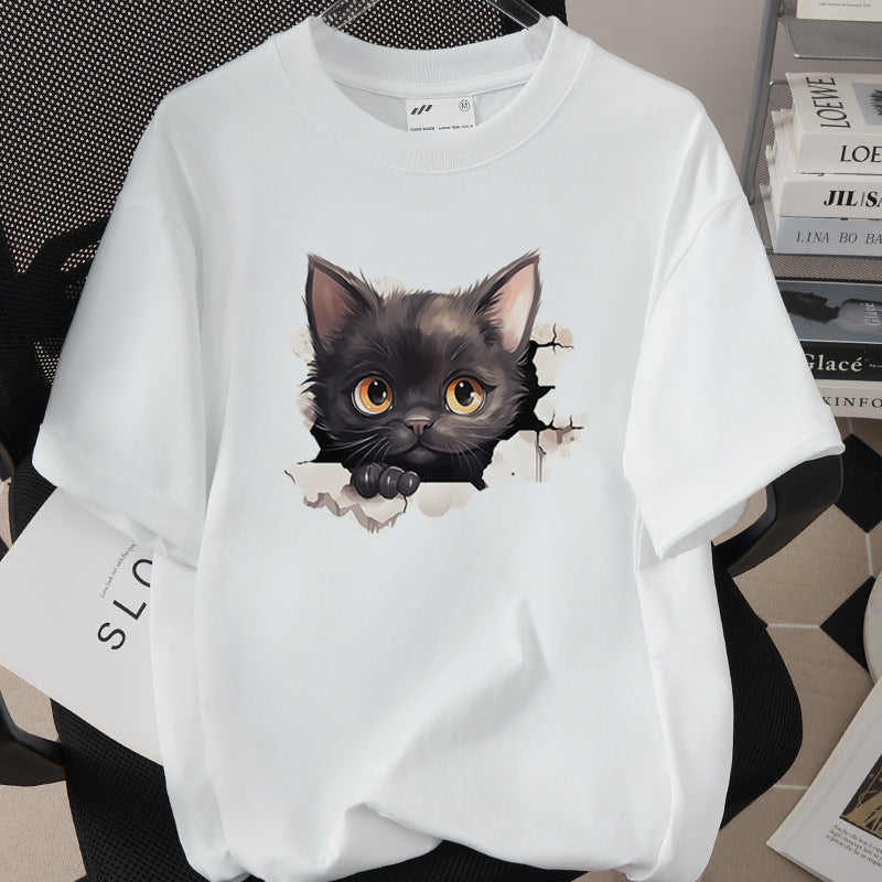 Womens Trendy Stylish Cotton Short-sleeve Top Secondary image