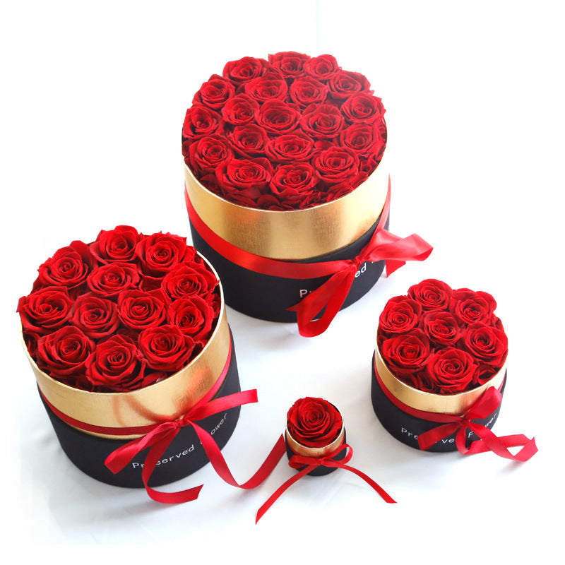 Eternal Roses In Box Preserved Real Rose Flowers With Box Set Valentines Day Gift Romantic Artificial Flowers Main image