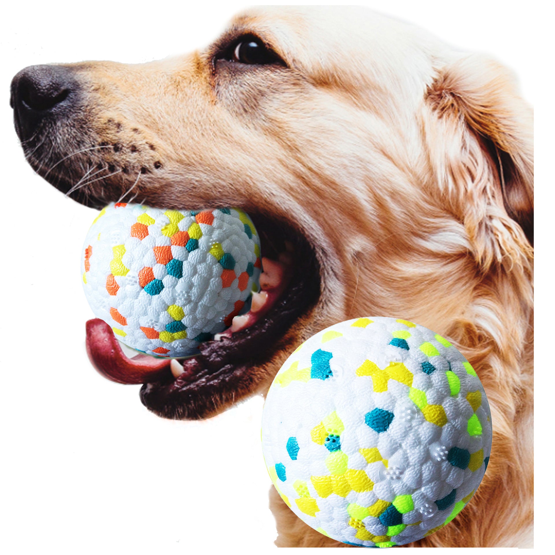 Dog Molars Pet Toy Ball Interactive Training Pet Play Ball Chew Molar Tooth Cleaning Toys Bite Resistant Dog Toys Secondary image