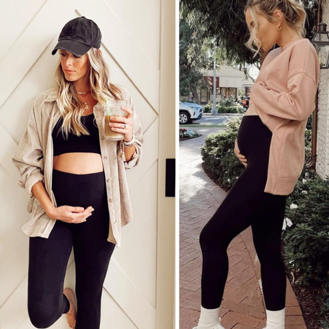 Fleece-lined Leggings Extra-thick Perfect For Autumn And Winter Wearsupports The Belly Without Feeling Tight Main image