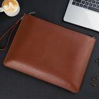 Sleek, High-capacity, Waterproof Leather Organizer For Contracts And Documents