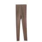 Versatile Solid-Color Ribbed Knit Pants For Women To Wear At Home