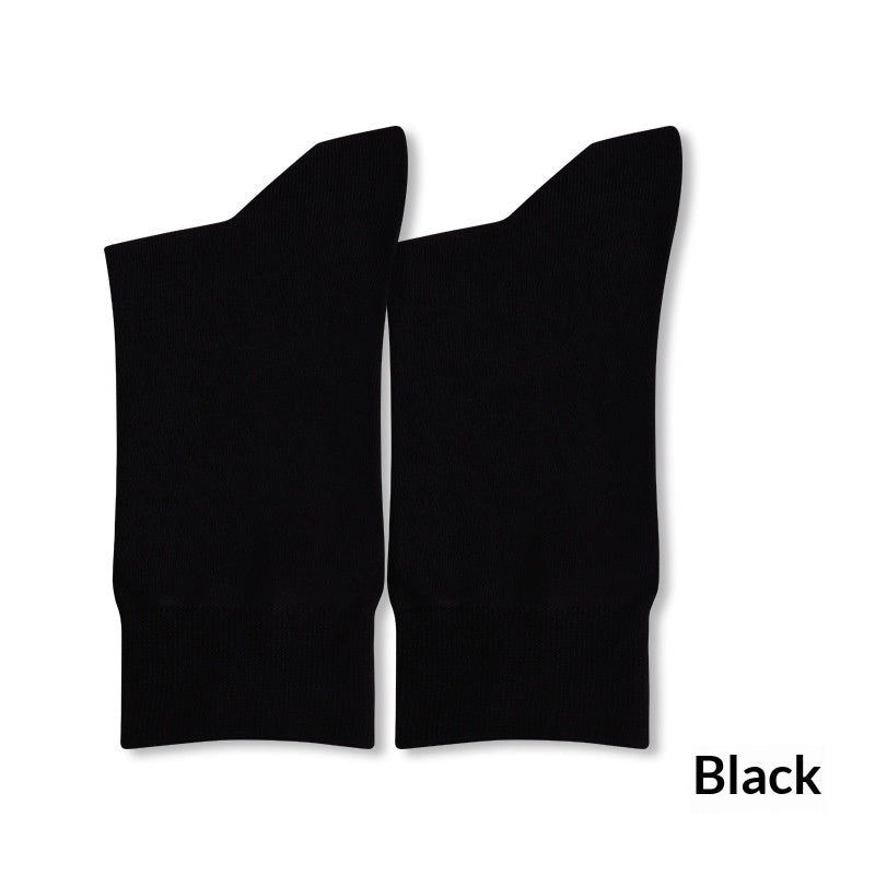 Pure Cotton Casual Antibacterial Deodorizing Mid-calf Socks