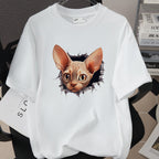 Womens Trendy Stylish Cotton Short-sleeve Top