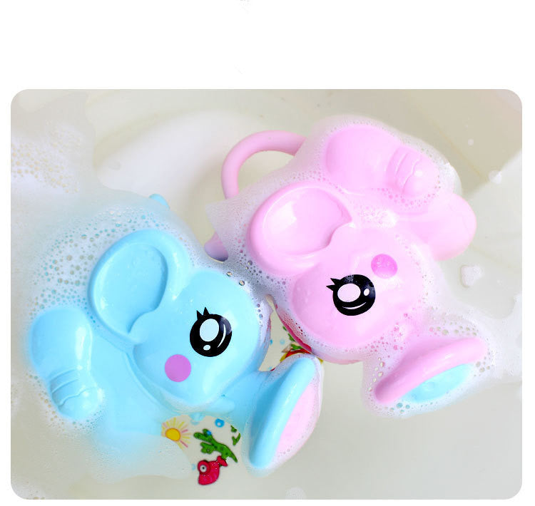 Baby Bath Toys Lovely Plastic Elephant Shape Water Spray For Baby Shower Swimming Toys Kids Gift Storage Mesh Bag Baby Kids Toy Secondary image