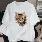 Womens Trendy Stylish Cotton Short-sleeve Top