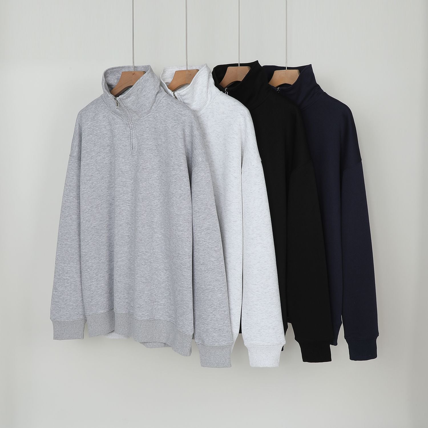 Women's  Premium Half-zip Stand-up Collar Hoodie