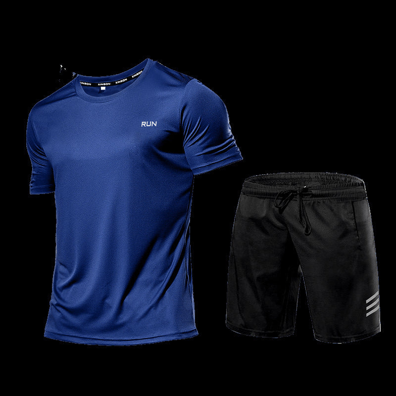 Men Sports Suit Breathable Athletic Wear Sportswear Running