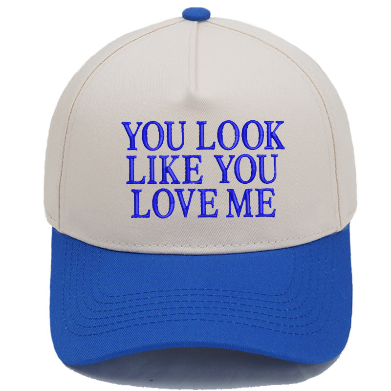 Embroidered Color-Block Casual Baseball Cap For Men And Women Main image
