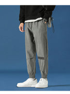 Men's Loose Reflective Beam Foot Athleisure Pants