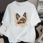 Womens Trendy Stylish Cotton Short-sleeve Top