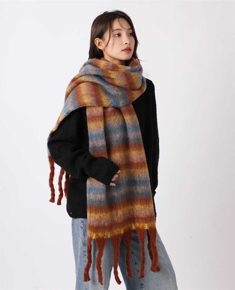 Womens Winter Scarf For WarmthPremium Faux Cashmere With A Luxurious Feel