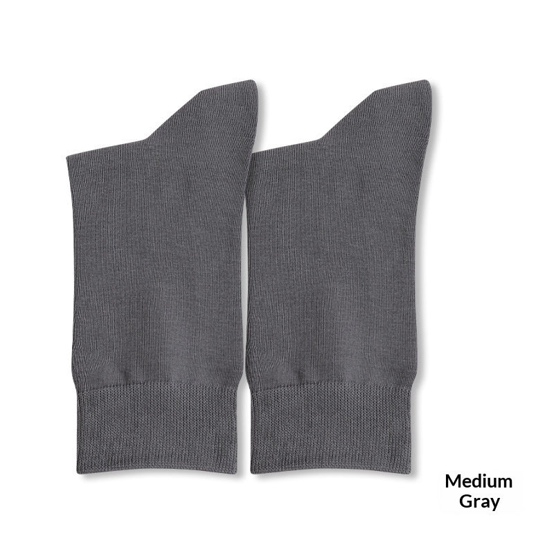 Pure Cotton Casual Antibacterial Deodorizing Mid-calf Socks