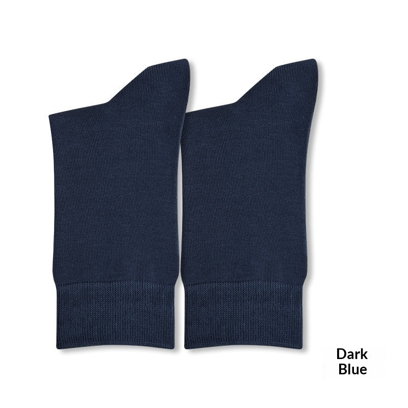 Pure Cotton Casual Antibacterial Deodorizing Mid-calf Socks