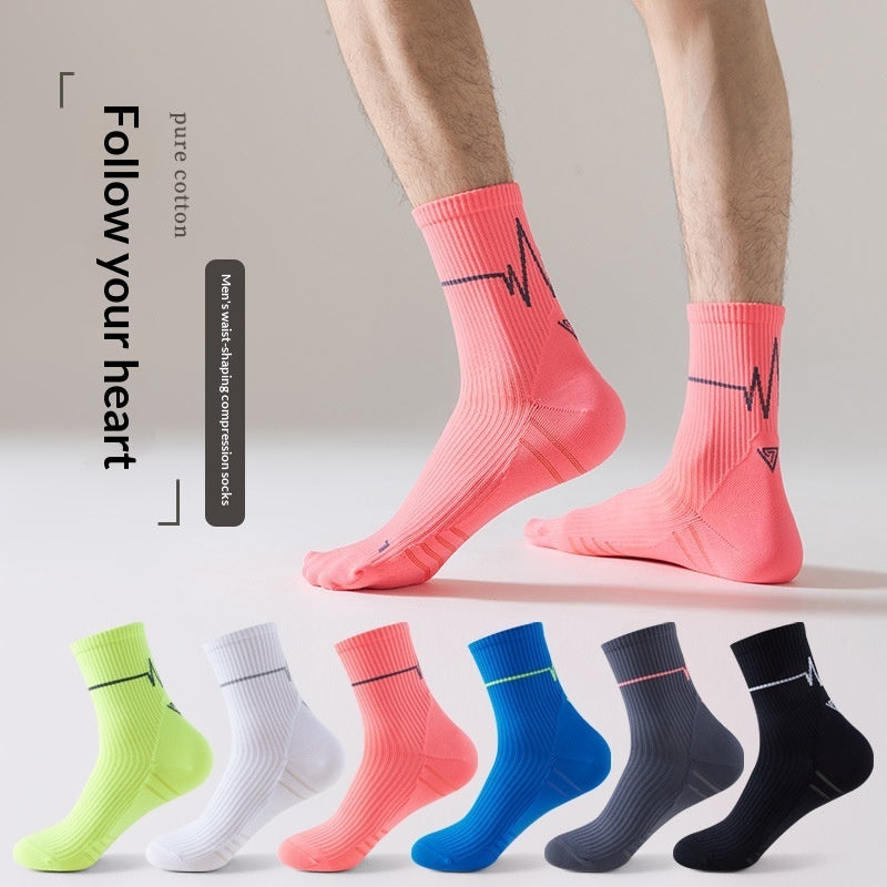 Sweat-wicking Training Running Socks Mid-calf Socks ECG Main image