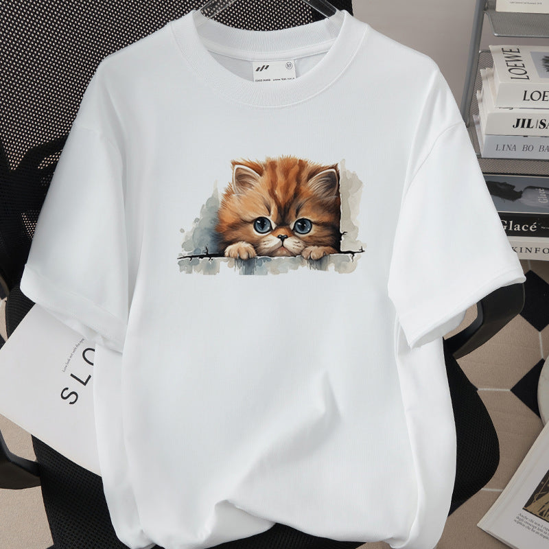 Womens Trendy Stylish Cotton Short-sleeve Top