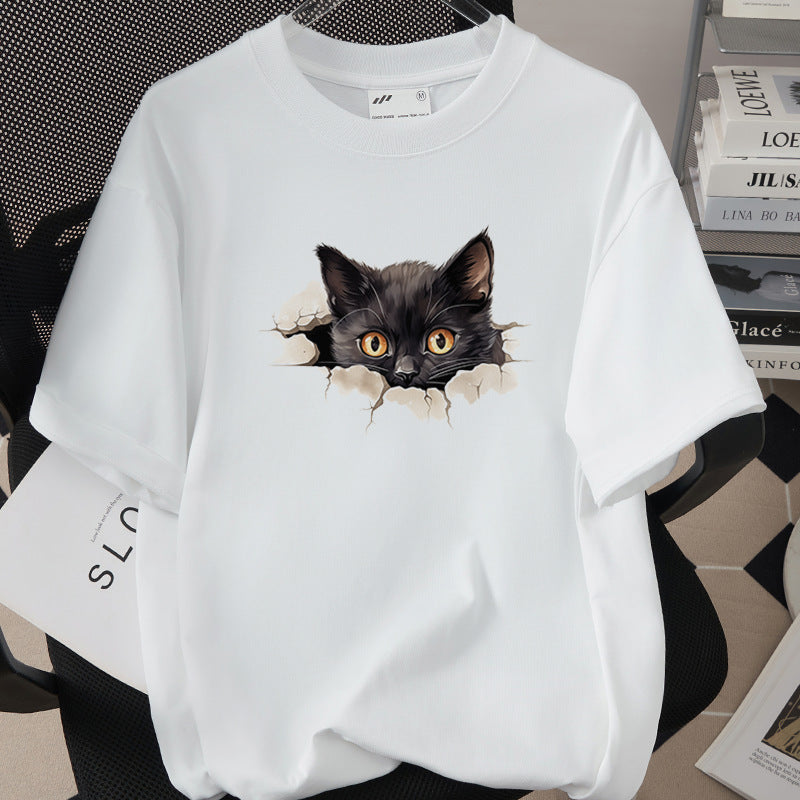 Womens Trendy Stylish Cotton Short-sleeve Top