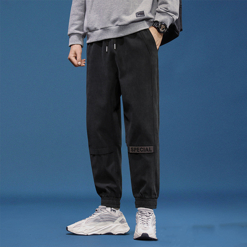 Men's Loose Reflective Beam Foot Athleisure Pants Main image