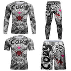 Men's Tights Sportswear Printed Breathable Stretch Tight Pattern Exquisite Outdoor All-matching Clothing