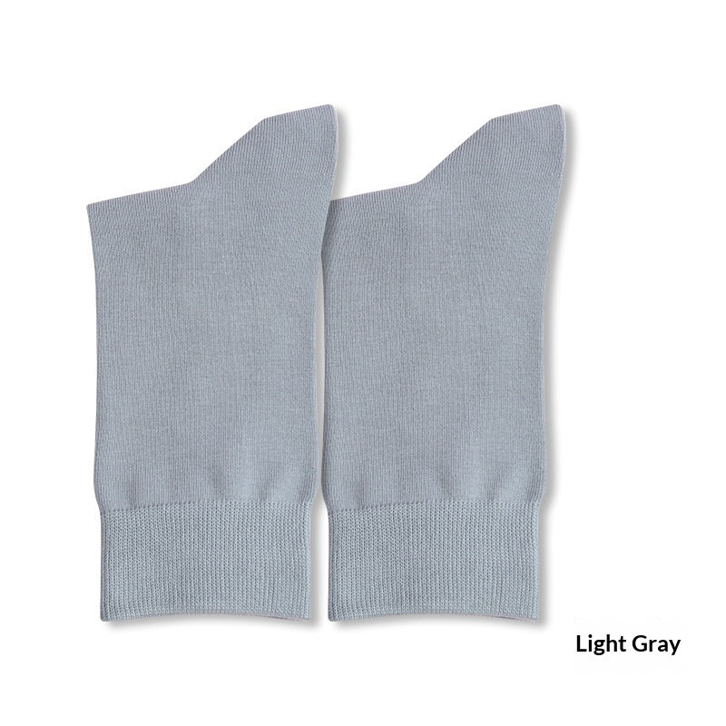 Pure Cotton Casual Antibacterial Deodorizing Mid-calf Socks