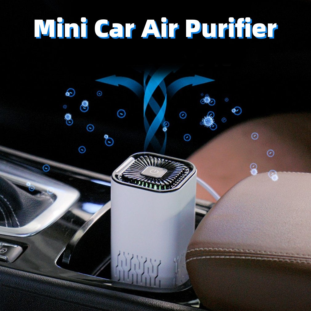 Car Air Purifier Portable Negative Ion Generator Remove Formaldehyde Dust Smoke Air Freshen Washer For Home Car Main image