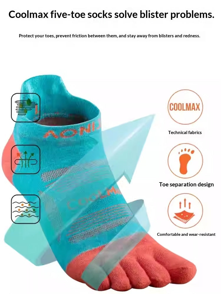 Men's And Women's Sports Running Marathon Trail Hiking Split Toe Socks