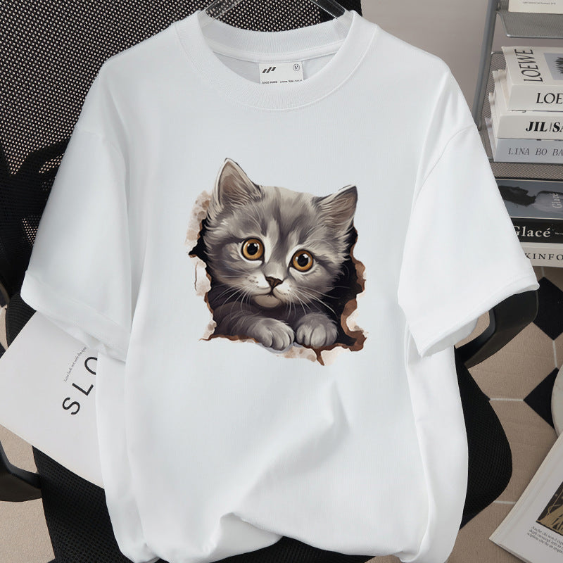 Womens Trendy Stylish Cotton Short-sleeve Top